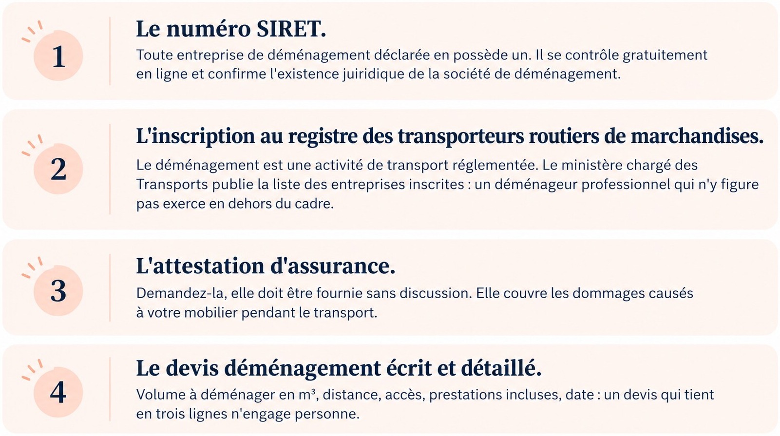 Quatre vérifications pour choisir un déménageur dans le Val-d'Oise